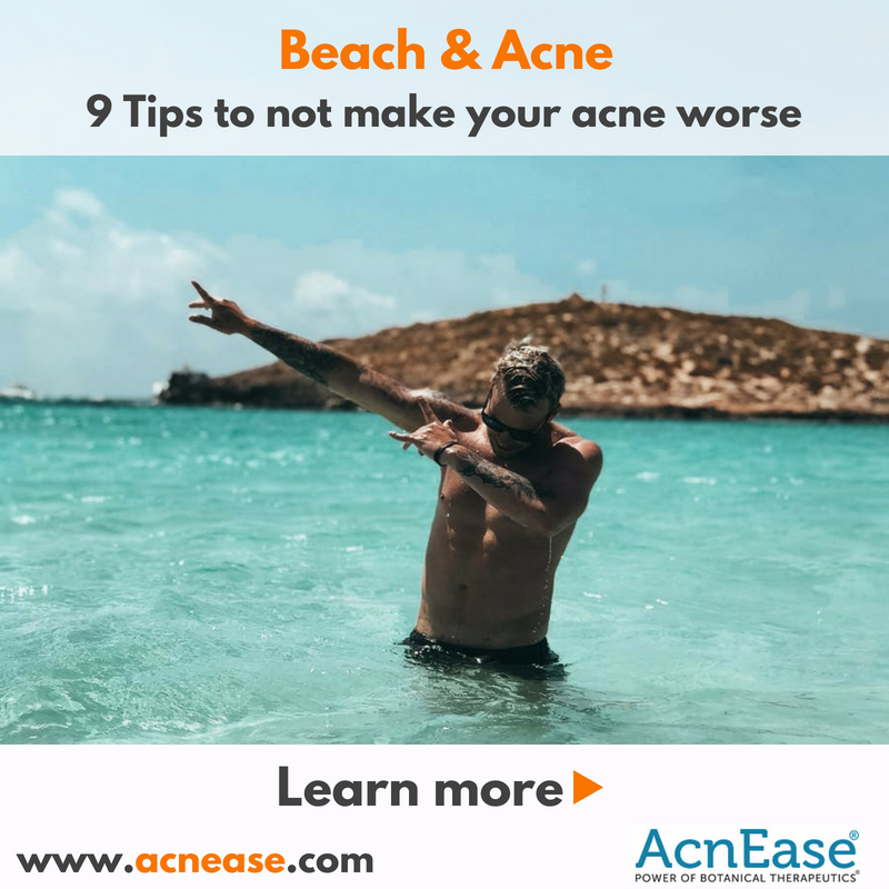 How to Not Exacerbate Acne When Going to the Beach?